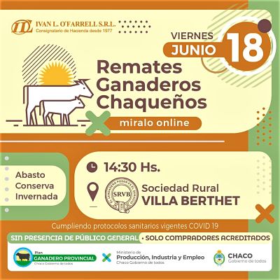 VILLA BERTHET: ESTE VIERNES SE REALIZARA EL SÉPTIMO REMATE