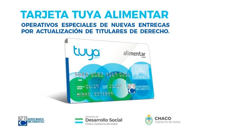 TARJETAS TUYA ALIMENTAR: ESTA SEMANA CONTINÚAN LAS ENTREGAS