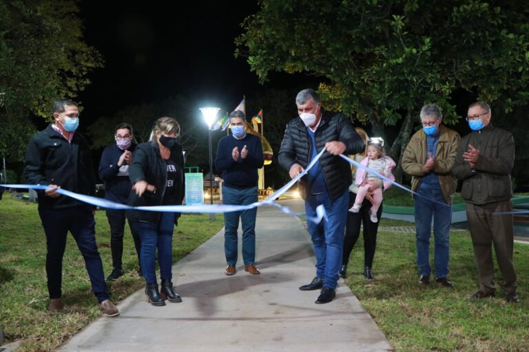 CAPITANICH INAUGURÓ LAS REFACCIONES DE LA HISTÓRICA PLAZA SEBASTIÁN GABOTO DE ISLA DEL CERRITO