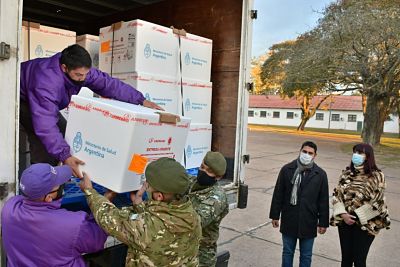 CHACO RECIBIÓ UN CARGAMENTO CON 41.600 DOSIS DE VACUNAS SINOPHARM