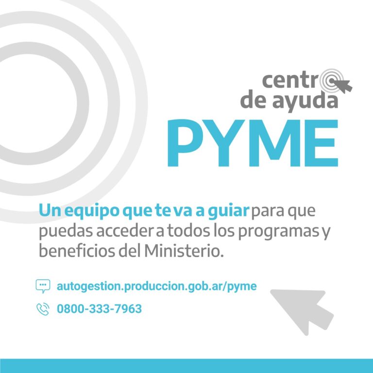 Desarrollo Productivo lanzó el Centro de Ayuda PyME