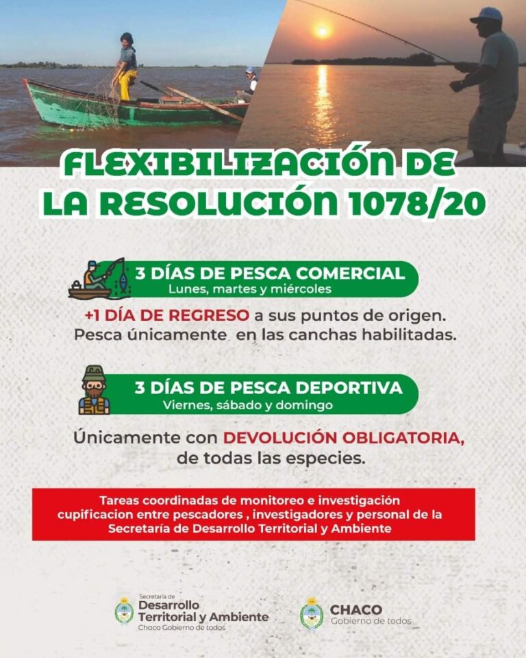 EL GOBIERNO RECUERDA QUE LA FLEXIBILIZACIÓN DE LA VEDA PERMITE