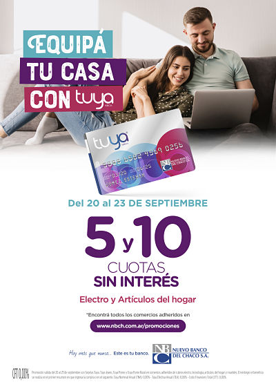 Equipá tu casa con Tuya: 5 y 10 cuotas sin interés en electro