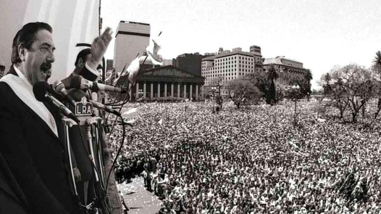 La UCR conmemora los 38 años del triunfo de Alfonsín