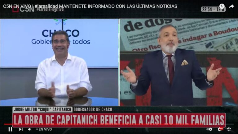 RESPUESTA A FAKE NEWS-Capitanich en C5N