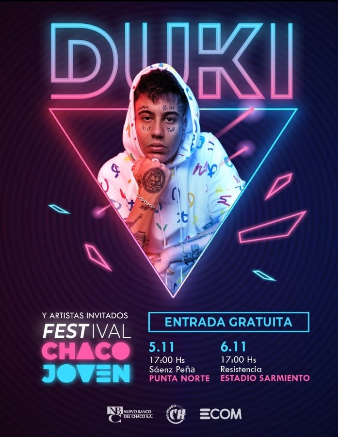 DUKI SE PRESENTARÁ CON SHOWS GRATUITOS