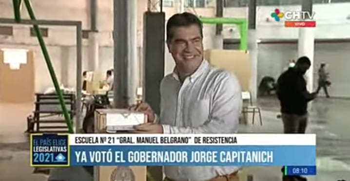 CAPITANICH VOTÓ Y ASEGURÓ QUE ESTÁN DADAS LAS CONDICIONES PARA UN ACTO ELECTORAL TRANQUILO