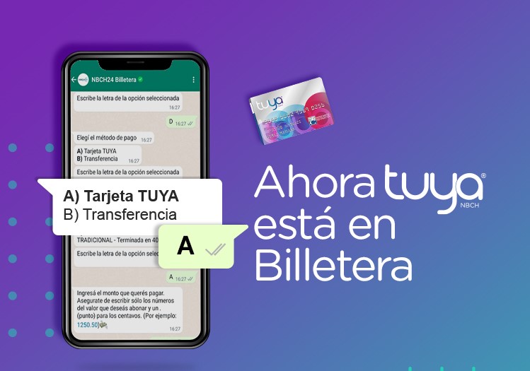 Tarjeta Tuya en Billetera: la nueva propuesta digital