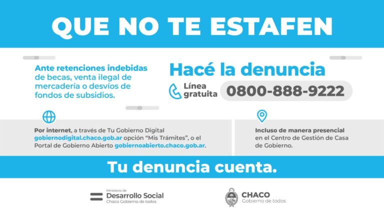 DESARROLLO SOCIAL RECUERDA LAS VÍAS DE DENUNCIAS