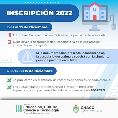 FINALIZÓ LA PREINSCRIPCIÓN 2022 ONLINE PARA INGRESANTES