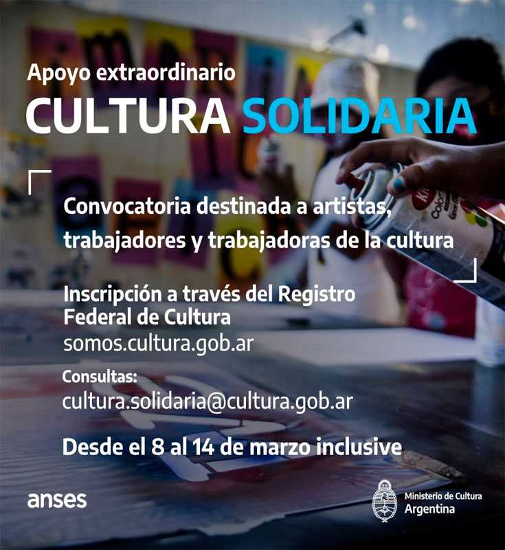 La Anses pagó aporte del programa Cultura Solidaria a quienes
