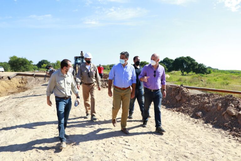 CAPITANICH SUPERVISÓ EL AVANCE DE LA OBRA DE DEFENSA