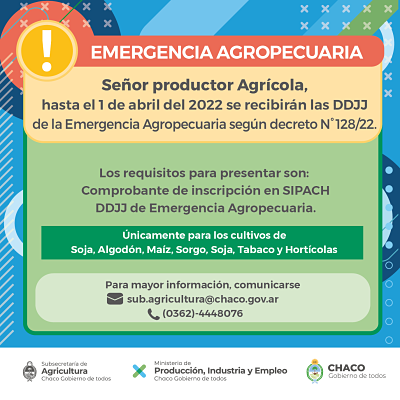 EMERGENCIA AGROPECUARIA