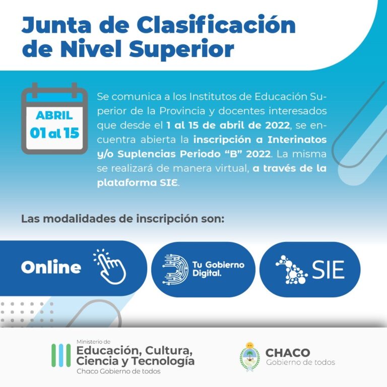 JUNTA DE CLASIFICACIÓN DE NIVEL SUPERIOR