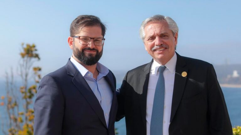 Alberto Fernández recibe a Gabriel Boric