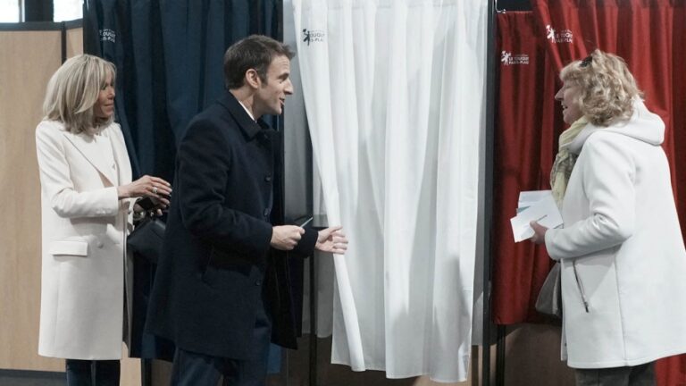 Macron y Le Pen como favoritos
