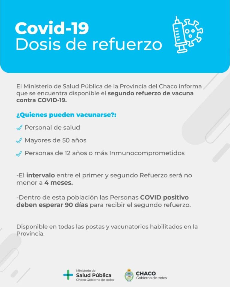 Segundo refuerzo de vacuna contra COVID19