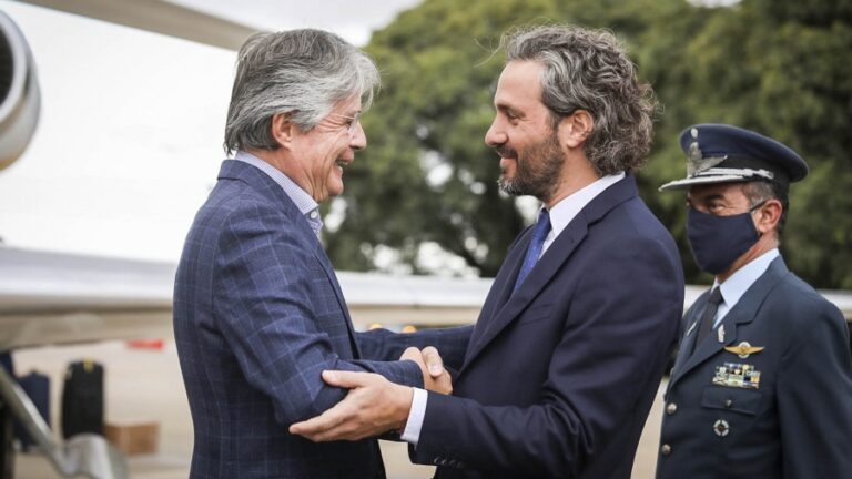Santiago Cafiero recibió al presidente de Ecuador