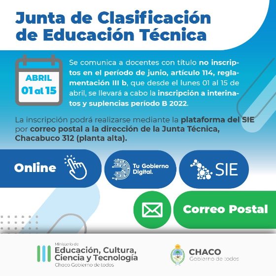 JUNTA DE CLASIFICACIÓN DE EDUCACIÓN