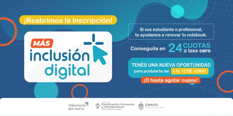 MÁS INCLUSIÓN DIGITAL: ÚLTIMOS DÍAS DE INSCRIPCIÓN