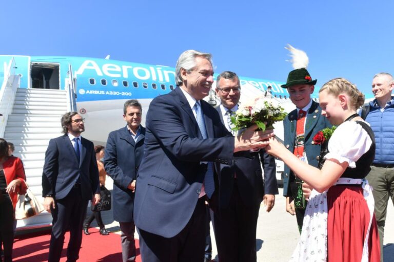 El presidente Alberto Fernández llegó a Alemania