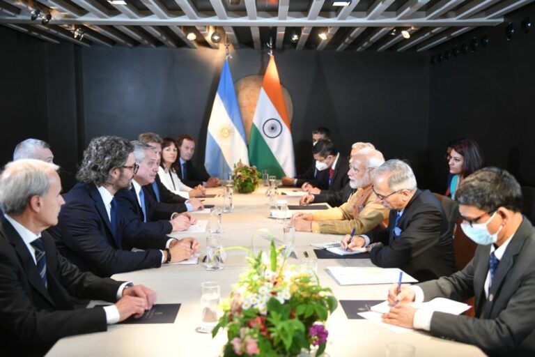 El Presidente mantuvo una reunión bilateral con Narendra Modi