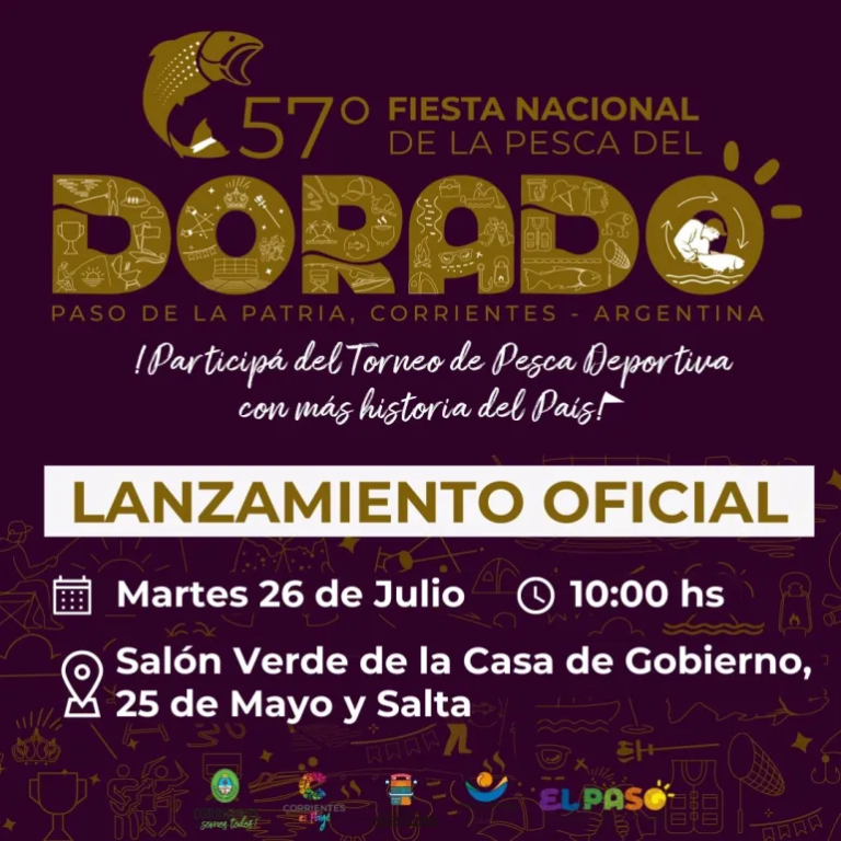 Paso de la Patria se prepara para una nueva Fiesta Nacional del Dorado