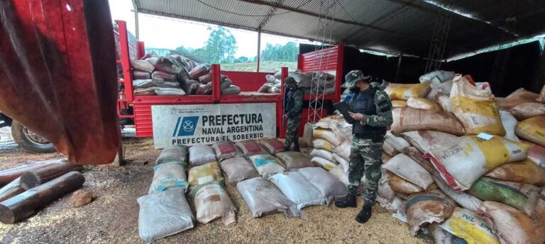 Contrabando de granos: Prefectura secuestró