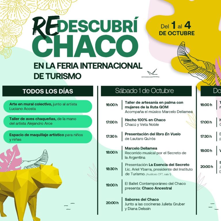 CHACO EXPONDRÁ SU DIVERSIDAD EN LA FERIA