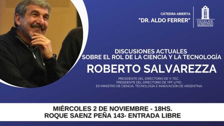 Actividad libre y gratuita a cargo de Roberto Salvarezza
