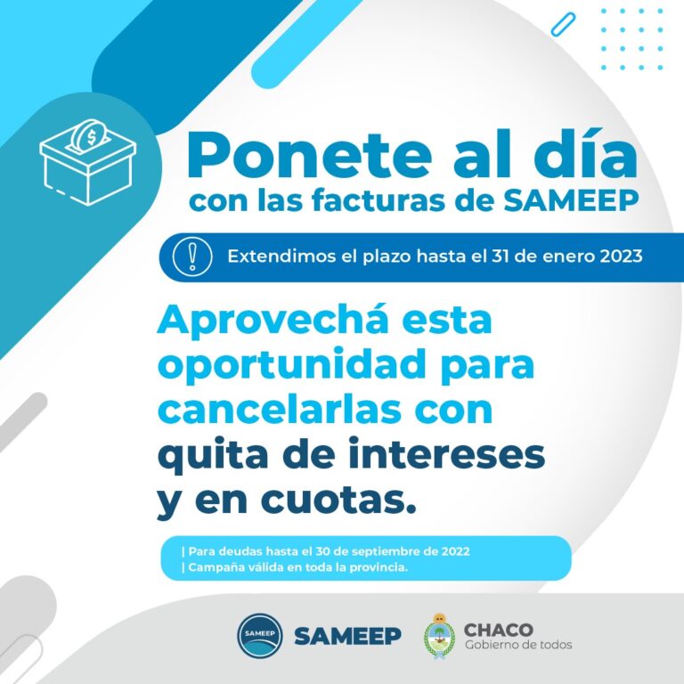 SAMEEP EXTIENDE HASTA EL 31 DE ENERO