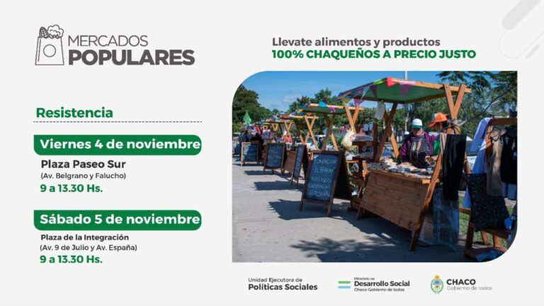 EN NOVIEMBRE VUELVEN LOS MERCADOS POPULARES