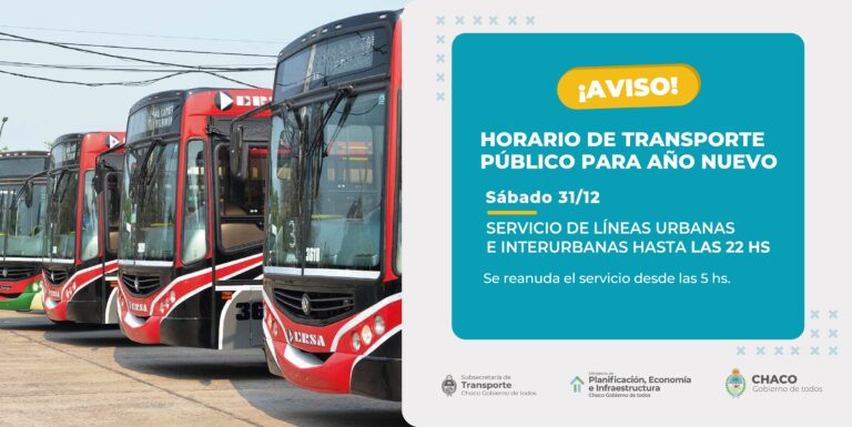 EL SERVICIO DE TRANSPORTE FUNCIONARÁ