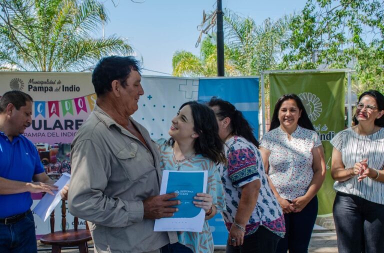 EN PAMPA DEL INDIO, DESARROLLO SOCIAL REAFIRMÓ