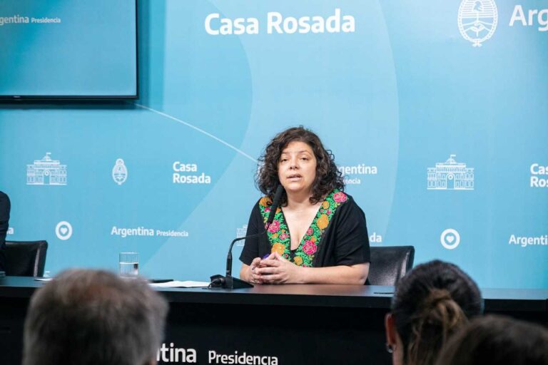 Anuncio de la ministra Vizzotti