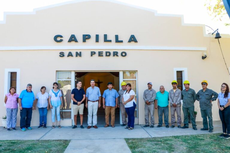 CAPITANICH INAUGURÓ REFACCIONES EN LA CAPILLA SAN PEDRO