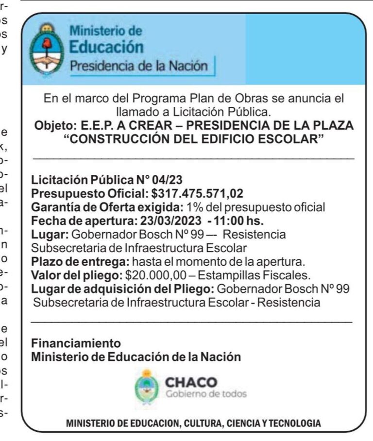 MAS EDUCACION PARA PRESIDENCIA DE LA PLAZA