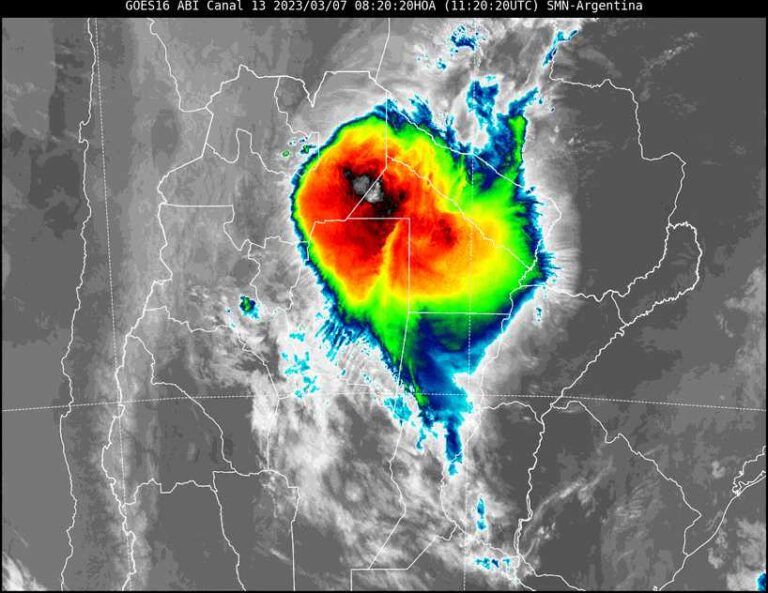 Posible caída de granizo