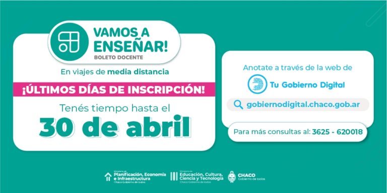 TRANSPORTE GRATUITO PARA DOCENTES