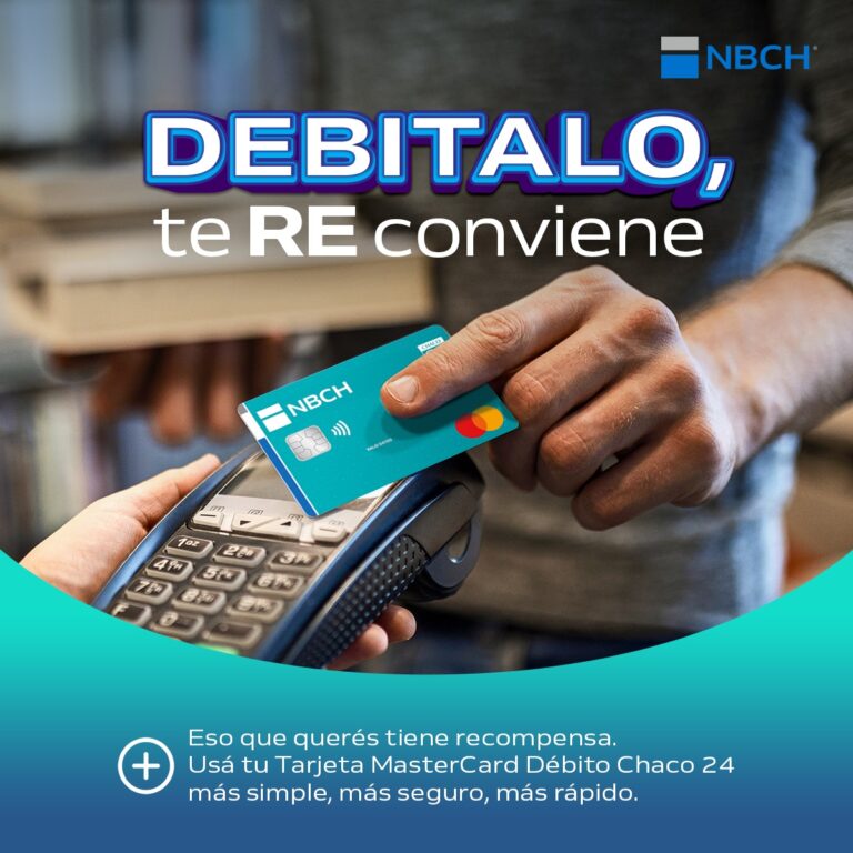 Nuevo Banco del Chaco y MasterCard se unen con la campaña “Debitalo, te RE conviene”
