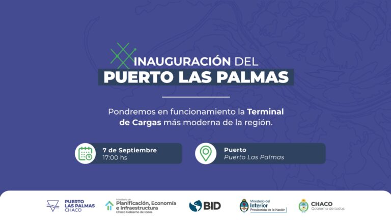 HISTÓRICO: CAPITANICH INAUGURA ESTE JUEVES EL «PUERTO LAS PALMAS»  