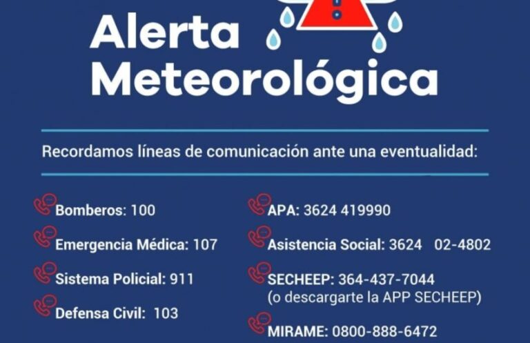 APA ALERTA PROBABILIDAD DE LLUVIAS Y TORMENTAS