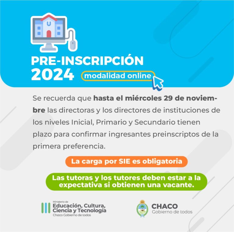 PREINSCRIPCIÓN 2024