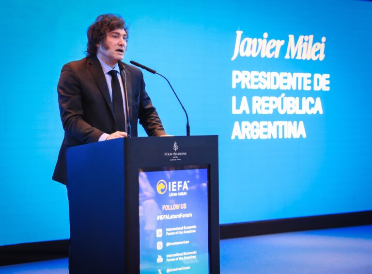 Milei: «Argentina ha vivido por más de 20 años bajo un régimen populista salvaje»