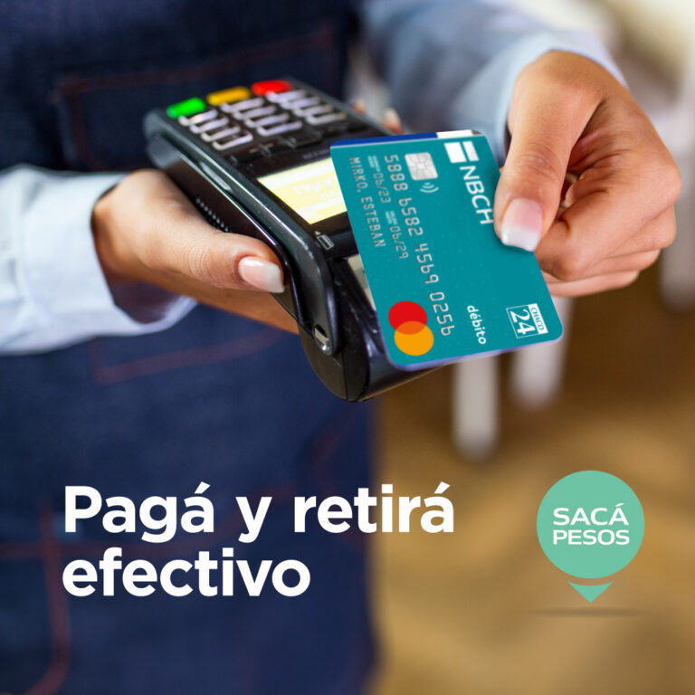 Sacá Pesos: el servicio de NBCH para retirar efectivo en comercios