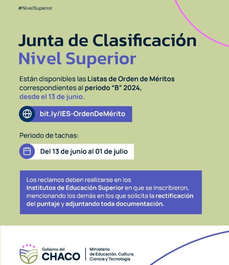 JUNTA DE CLASIFICACIÓN DE EDUCACIÓN SUPERIOR