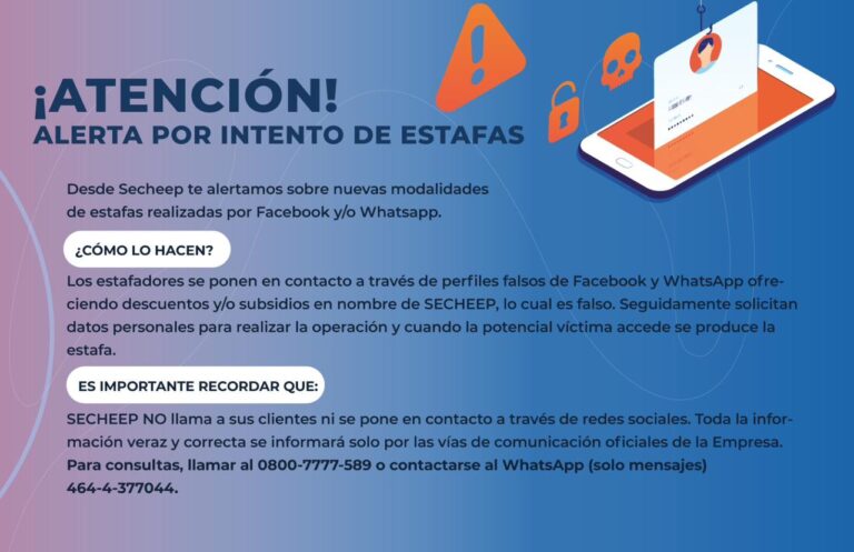 SECHEEP ALERTA SOBRE NUEVAS MODALIDADES