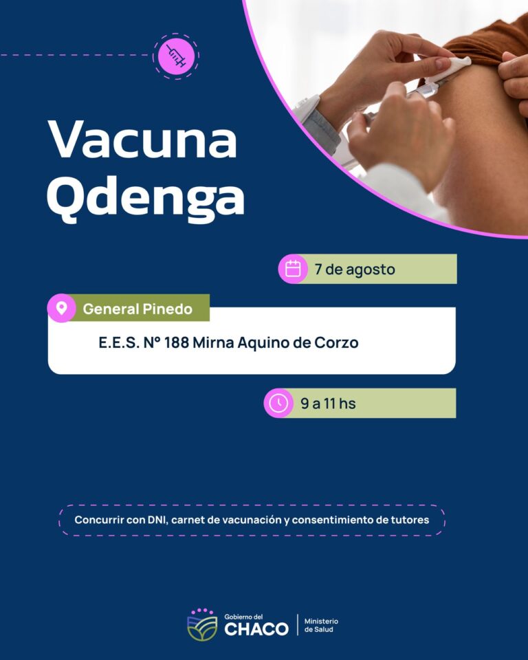 Las dosis de vacuna QDenga continúan aplicándose