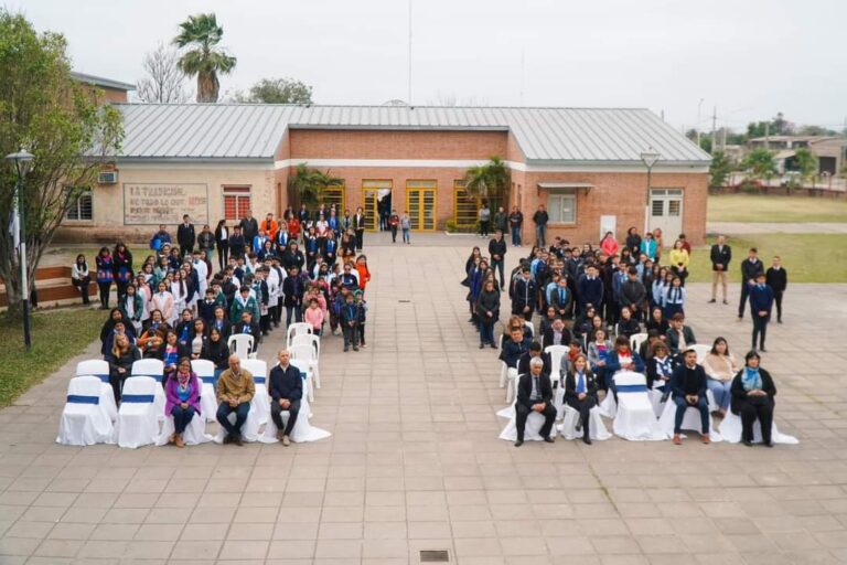 Presidencia de la Plaza recordó al General José de San Martín en un emotivo acto en la EES N° 176