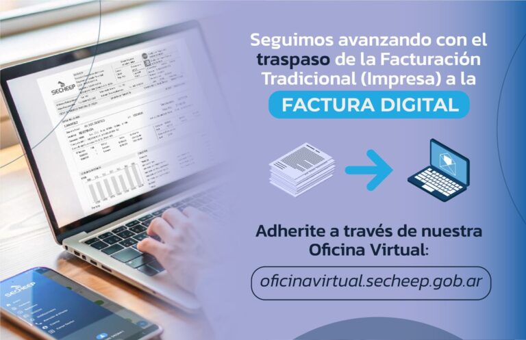 RECUERDAN CÓMO ADHERIRSE A LA FACTURA DIGITAL DE SECHEEP